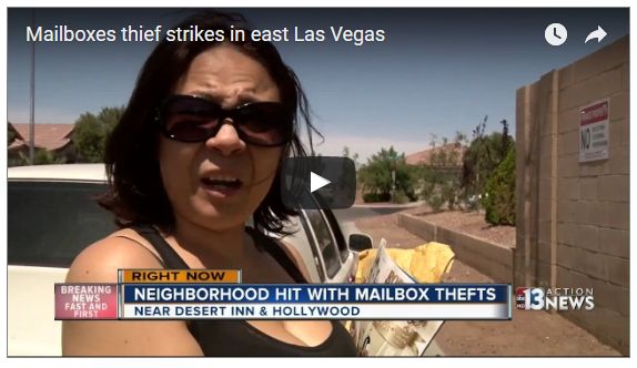 Video Las Vegas Thief Steals Mail Tries To Steal Bank Account 