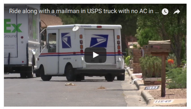 Video Ride Along With A Mailman In USPS Truck With No AC In 100 Degree 