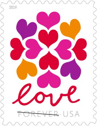 Hearts stamp