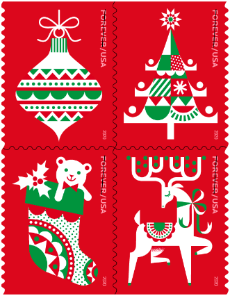 USPS announces 2020 holiday stamps  postalnewscom