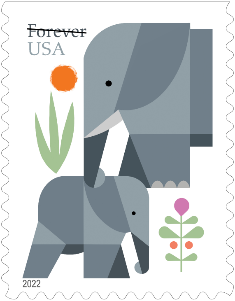 Elephants stamps