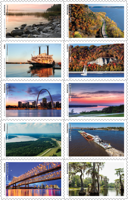 Mighty Mississippi stamps
