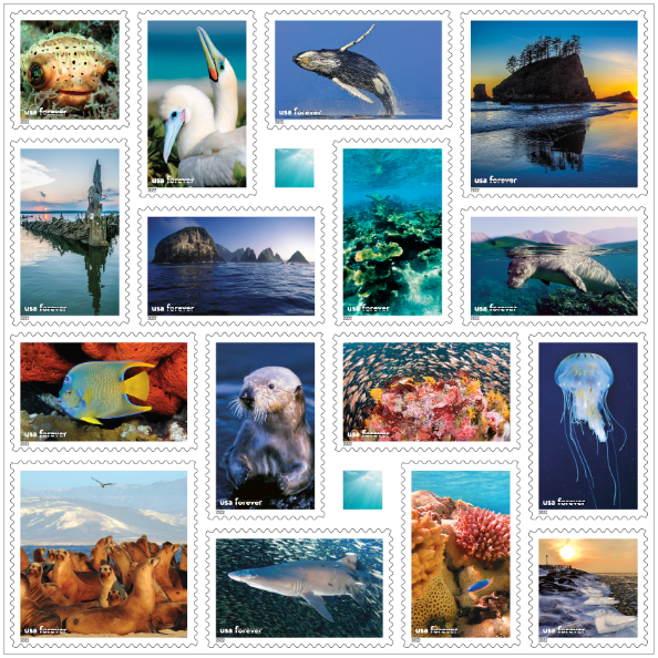 National Marine Sanctuaries stamps