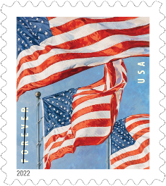 U.S. flags stamp