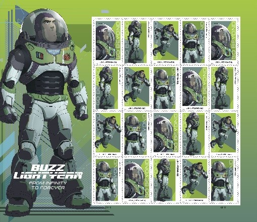 Iconc Buzz Lightyear Forever stamps