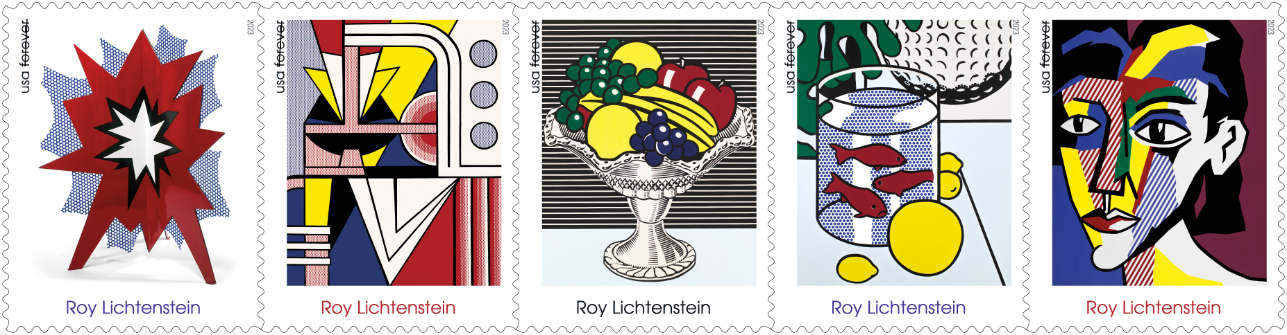 Roy Lichtenstein stamps